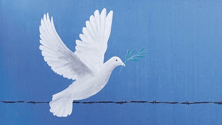 The dove of peace, Hochdahl, 2015
